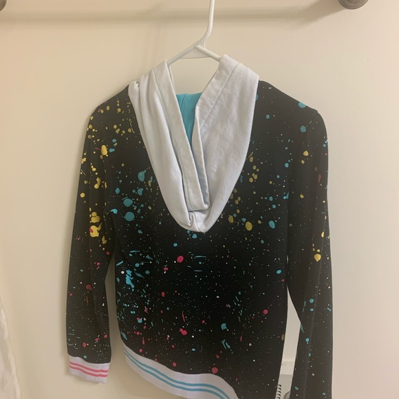 Glamour Kills Paint Splatter Pig Logo Hoodie - Picture 3 of 4